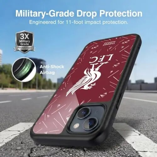 Head Case Designs Officially Licensed Liverpool Football Club Home 2026/27 Kit Gel Armor Case [Military Grade Drop Protection] Compatible with Apple iPhone 15 Plus - Head Case Designs (1)