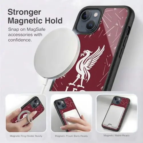Head Case Designs Officially Licensed Liverpool Football Club Home 2026/27 Kit Gel Armor Case [Military Grade Drop Protection] Compatible with Apple iPhone 15 Plus - 3
