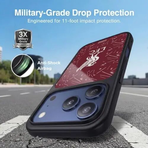 Head Case Designs Officially Licensed Liverpool Football Club Home 2026/27 Kit Gel Armor Case [Military Grade Drop Protection] Compatible with Apple iPhone 18 Pro - Head Case Designs (1)