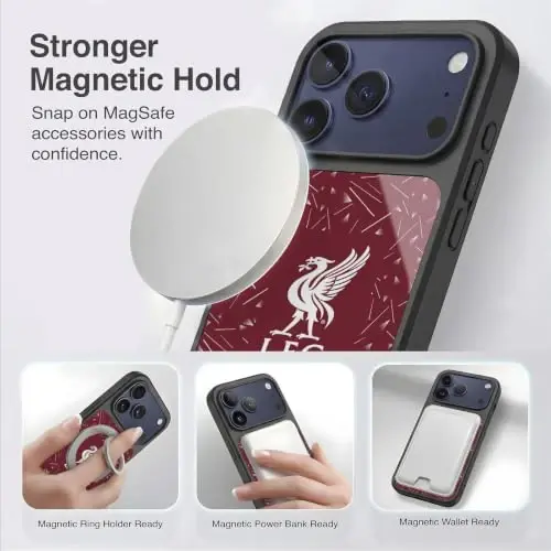 Head Case Designs Officially Licensed Liverpool Football Club Home 2026/27 Kit Gel Armor Case [Military Grade Drop Protection] Compatible with Apple iPhone 18 Pro Max - 3