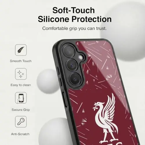 Head Case Designs Officially Licensed Liverpool Football Club Home 2026/27 Kit Gel Armor Case [Military Grade Drop Protection] Compatible with Samsung Galaxy A25 5G - 4