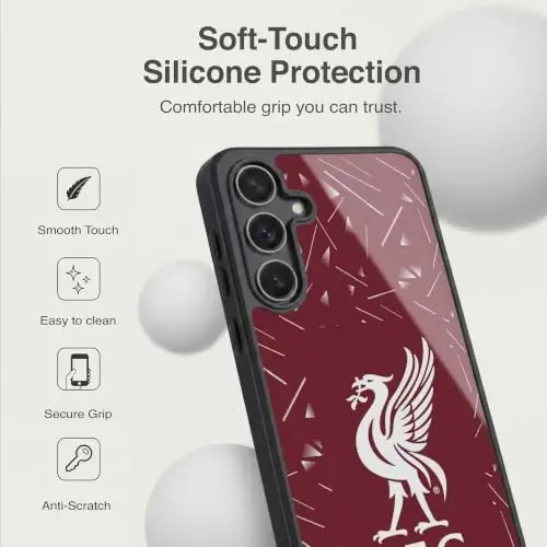 Head Case Designs Officially Licensed Liverpool Football Club Home 2026/27 Kit Gel Armor Case [Military Grade Drop Protection] Compatible with Samsung Galaxy S25 FE - 1