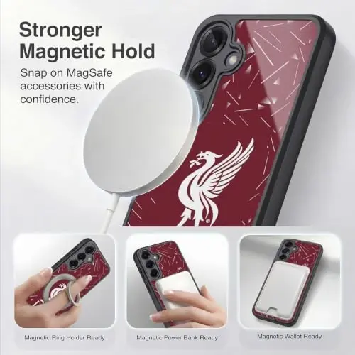 Head Case Designs Officially Licensed Liverpool Football Club Home 2026/27 Kit Gel Armor Case [Military Grade Drop Protection] Compatible with Samsung Galaxy S25 - 3