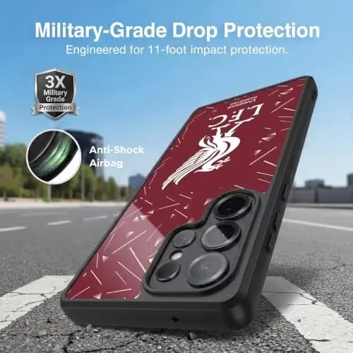 Head Case Designs Officially Licensed Liverpool Football Club Home 2026/27 Kit Gel Armor Case [Military Grade Drop Protection] Compatible with Samsung Galaxy S25 Ultra - Head Case Designs (1)