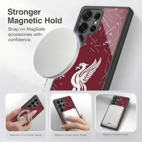 Head Case Designs Officially Licensed Liverpool Football Club Home 2026/27 Kit Gel Armor Case [Military Grade Drop Protection] Compatible with Samsung Galaxy S25 Ultra - 3
