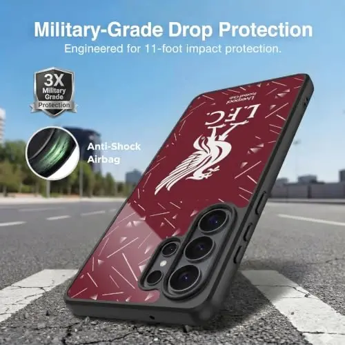 Head Case Designs Officially Licensed Liverpool Football Club Home 2026/27 Kit Gel Armor Case [Military Grade Drop Protection] Compatible with Samsung Galaxy S26 Ultra - Head Case Designs (1)