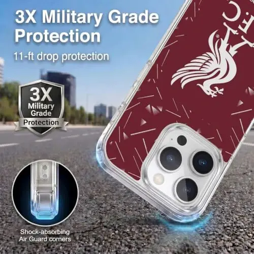 Head Case Designs Officially Licensed Liverpool Football Club Home 2026/27 Kit Gel Case [Military Grade Protection] Compatible with Apple iPhone 14 Pro and Compatible with MagSafe - 2