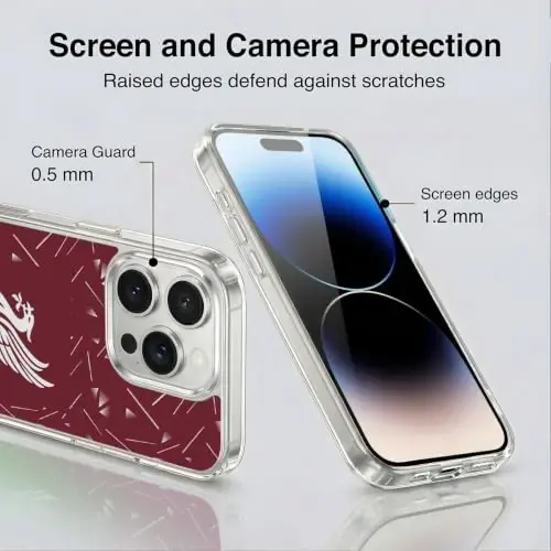 Head Case Designs Officially Licensed Liverpool Football Club Home 2026/27 Kit Gel Case [Military Grade Protection] Compatible with Apple iPhone 14 Pro and Compatible with MagSafe - 5