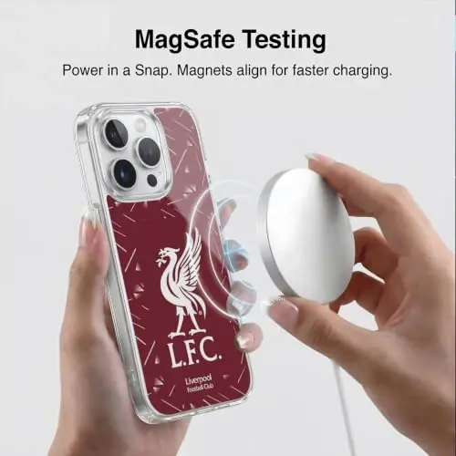 Head Case Designs Officially Licensed Liverpool Football Club Home 2026/27 Kit Gel Case [Military Grade Protection] Compatible with Apple iPhone 14 Pro Max and Compatible with MagSafe - 3
