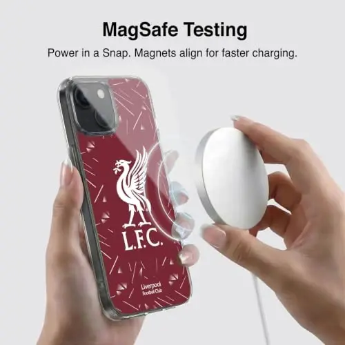 Head Case Designs Officially Licensed Liverpool Football Club Home 2026/27 Kit Gel Case [Military Grade Protection] Compatible with Apple iPhone 15 and Compatible with MagSafe - 3