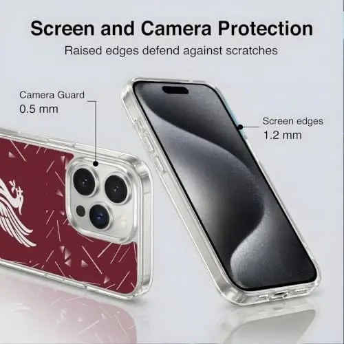 Head Case Designs Officially Licensed Liverpool Football Club Home 2026/27 Kit Gel Case [Military Grade Protection] Compatible with Apple iPhone 15 Pro Max and Compatible with MagSafe - 5