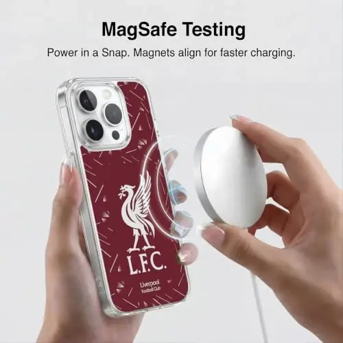 Head Case Designs Officially Licensed Liverpool Football Club Home 2026/27 Kit Gel Case [Military Grade Protection] Compatible with Apple iPhone 16 Pro Max and Compatible with MagSafe - 3