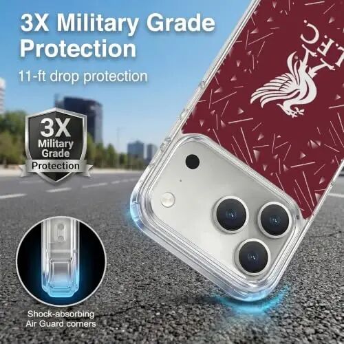 Head Case Designs Officially Licensed Liverpool Football Club Home 2026/27 Kit Gel Case [Military Grade Protection] Compatible with Apple iPhone 18 Pro Max and Compatible with MagSafe - Head Case Designs (1)
