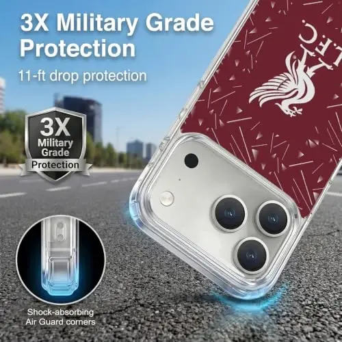 Head Case Designs Officially Licensed Liverpool Football Club Home 2026/27 Kit Gel Case [Military Grade Protection] Compatible with Apple iPhone 18 Pro Max and Compatible with MagSafe - 2
