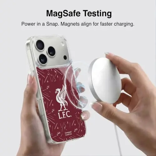 Head Case Designs Officially Licensed Liverpool Football Club Home 2026/27 Kit Gel Case [Military Grade Protection] Compatible with Apple iPhone 18 Pro Max and Compatible with MagSafe - 3