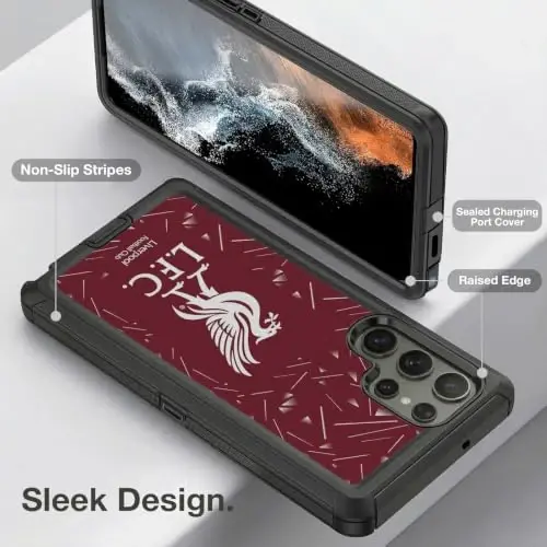 Head Case Designs Officially Licensed Liverpool Football Club Home 2026/27 Kit Ultra-Armoured Shockproof Case [Military Grade Protection] Compatible with Samsung Galaxy S22 Ultra 5G - 2