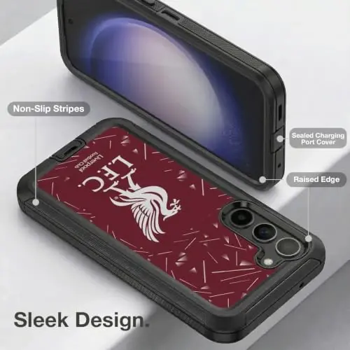 Head Case Designs Officially Licensed Liverpool Football Club Home 2026/27 Kit Ultra-Armoured Shockproof Case [Military Grade Protection] Compatible with Samsung Galaxy S23+ 5G - Head Case Designs (1)