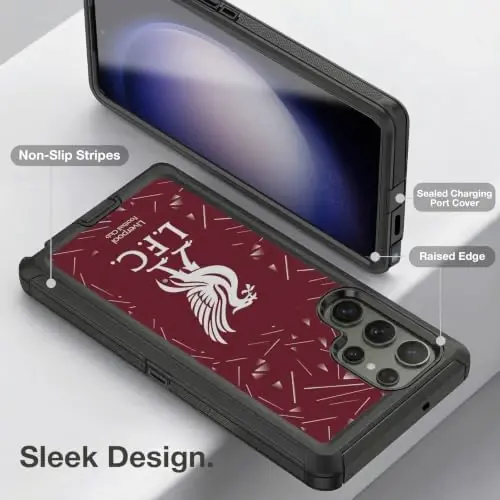 Head Case Designs Officially Licensed Liverpool Football Club Home 2026/27 Kit Ultra-Armoured Shockproof Case [Military Grade Protection] Compatible with Samsung Galaxy S23 Ultra 5G - Head Case Designs (1)