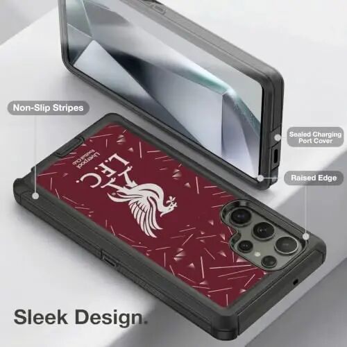 Head Case Designs Officially Licensed Liverpool Football Club Home 2026/27 Kit Ultra-Armoured Shockproof Case [Military Grade Protection] Compatible with Samsung Galaxy S24 Ultra 5G - 2