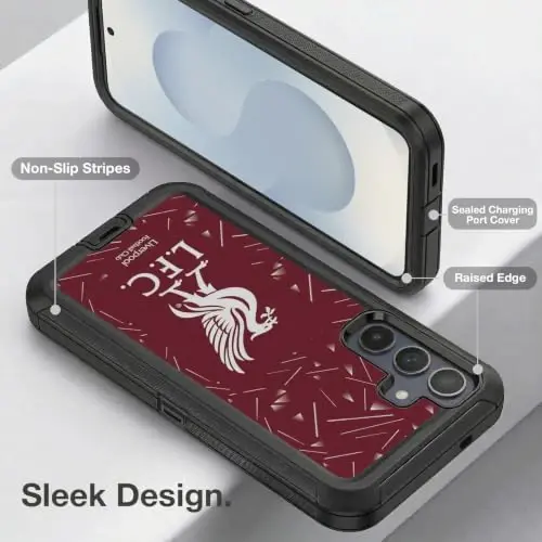 Head Case Designs Officially Licensed Liverpool Football Club Home 2026/27 Kit Ultra-Armoured Shockproof Case [Military Grade Protection] Compatible with Samsung Galaxy S25 - Head Case Designs (1)