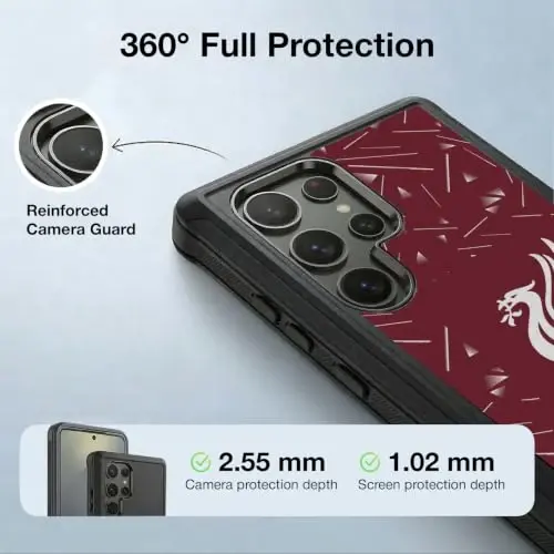 Head Case Designs Officially Licensed Liverpool Football Club Home 2026/27 Kit Ultra-Armoured Shockproof Case [Military Grade Protection] Compatible with Samsung Galaxy S25 Ultra - 3
