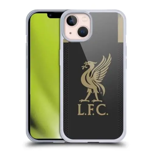 Head Case Designs Officially Licensed Liverpool Football Club Home Goalkeeper 2019/20 Kit Gel Case [Military Grade Protection] Compatible with Apple iPhone 13 - HEAD CASE DESIGNS