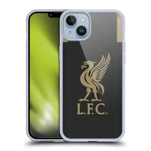Head Case Designs Officially Licensed Liverpool Football Club Home Goalkeeper 2019/20 Kit Gel Case [Military Grade Protection] Compatible with Apple iPhone 14 Plus and Compatible with MagSafe - 1