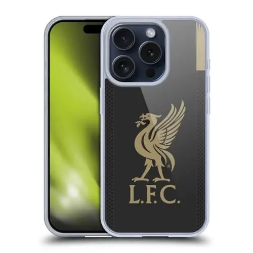 Head Case Designs Officially Licensed Liverpool Football Club Home Goalkeeper 2019/20 Kit Gel Case [Military Grade Protection] Compatible with Apple iPhone 15 Pro and Compatible with MagSafe - 1