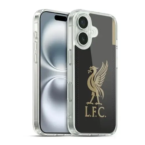 Head Case Designs Officially Licensed Liverpool Football Club Home Goalkeeper 2019/20 Kit Gel Case [Military Grade Protection] Compatible with Apple iPhone 16 and Compatible with MagSafe - 1