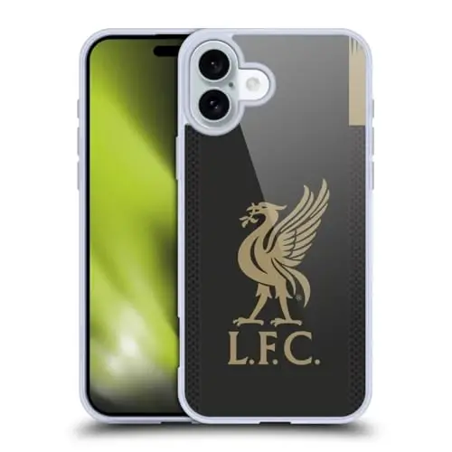 Head Case Designs Officially Licensed Liverpool Football Club Home Goalkeeper 2019/20 Kit Gel Case [Military Grade Protection] Compatible with Apple iPhone 16 Plus and Compatible with MagSafe 