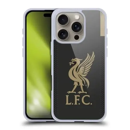 Head Case Designs Officially Licensed Liverpool Football Club Home Goalkeeper 2019/20 Kit Gel Case [Military Grade Protection] Compatible with Apple iPhone 16 Pro and Compatible with MagSafe - 1