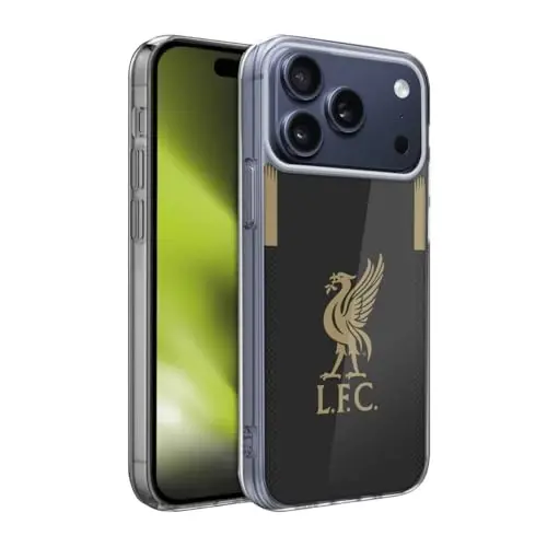 Head Case Designs Officially Licensed Liverpool Football Club Home Goalkeeper 2019/20 Kit Gel Case [Military Grade Protection] Compatible with Apple iPhone 17 Pro Max 