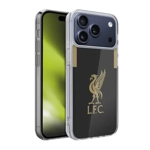 Head Case Designs Officially Licensed Liverpool Football Club Home Goalkeeper 2019/20 Kit Gel Case [Military Grade Protection] Compatible with Apple iPhone 17 Pro 