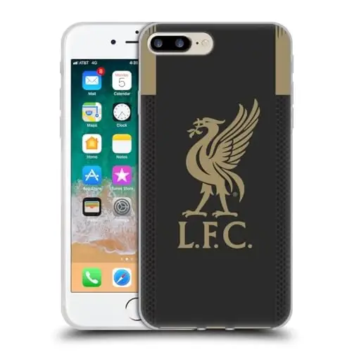Head Case Designs Officially Licensed Liverpool Football Club Home Goalkeeper 2019/20 Kit Gel Case [Military Grade Protection] Compatible with Apple iPhone 7 Plus/iPhone and Compatible with MagSafe - 1