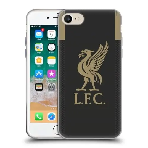 Head Case Designs Officially Licensed Liverpool Football Club Home Goalkeeper 2019/20 Kit Gel Case [Military Grade Protection] Compatible with Apple iPhone 7/8 / SE 2020 and Compatible with MagSafe - 1