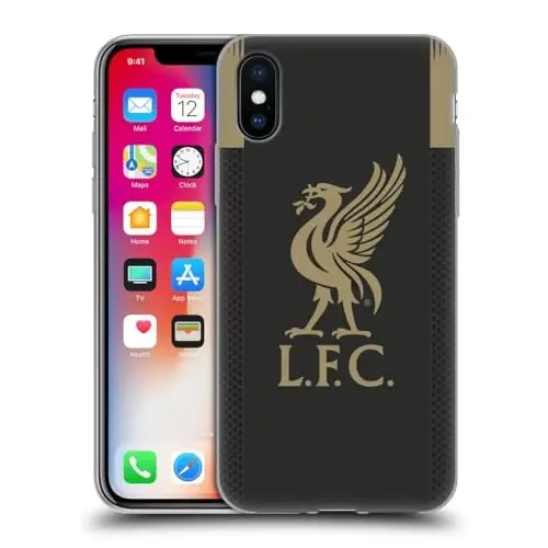 Head Case Designs Officially Licensed Liverpool Football Club Home Goalkeeper 2019/20 Kit Gel Case [Military Grade Protection] Compatible with Apple iPhone X/iPhone Xs and Compatible with MagSafe 