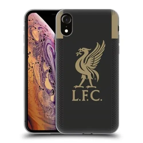 Head Case Designs Officially Licensed Liverpool Football Club Home Goalkeeper 2019/20 Kit Gel Case [Military Grade Protection] Compatible with Apple iPhone XR - 1