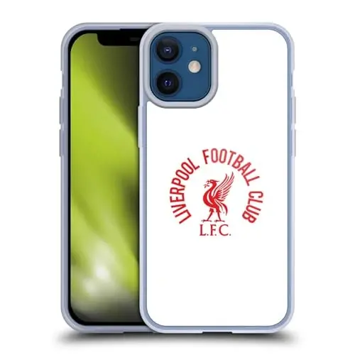 Head Case Designs Officially Licensed Liverpool Football Club Red LFC On White Liver Bird Gel Case [Military Grade Protection] Apple iPhone 12 Mini bilan mos va MagSafe bilan mos keladi - 2