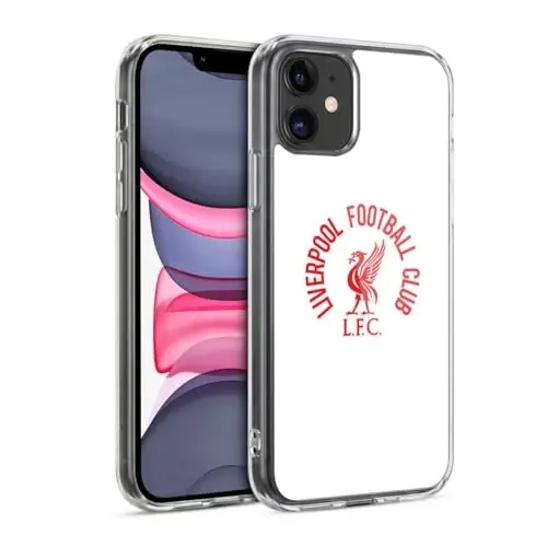Head Case Designs Officially Licensed Liverpool Football Club Red LFC On White Liver Bird Gel Case [Military Grade Protection] Compatible with Apple iPhone 11 