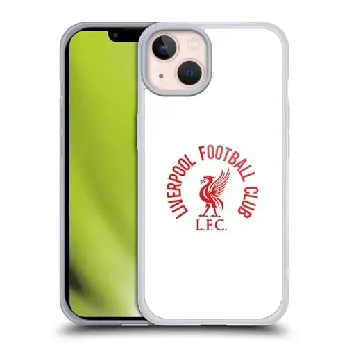 Head Case Designs Officially Licensed Liverpool Football Club Red LFC On White Liver Bird Gel Case [Military Grade Protection] Compatible with Apple iPhone 13 and Compatible with MagSafe - HEAD CASE DESIGNS