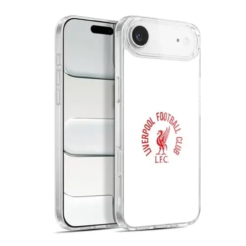 Head Case Designs Officially Licensed Liverpool Football Club Red LFC On White Liver Bird Gel Case [Military Grade Protection] Compatible with Apple iPhone 17 Air - 1