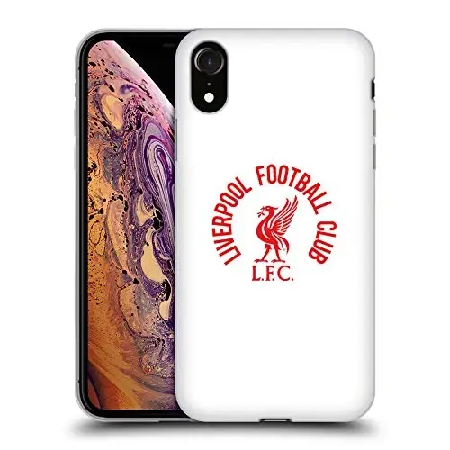 Head Case Designs Officially Licensed Liverpool Football Club Red LFC On White Liver Bird Gel Case [Military Grade Protection] Compatible with Apple iPhone XR - HEAD CASE DESIGNS