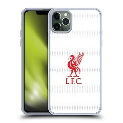 Head Case Designs Officially Licensed Liverpool Football Club Red Logo and Pattern Liver Bird Gel Case [Military Grade Protection] Compatible with Apple iPhone 11 Pro Max and Compatible with MagSafe 