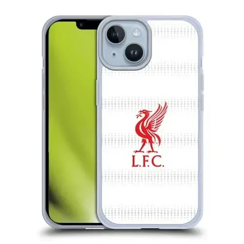 Head Case Designs Officially Licensed Liverpool Football Club Red Logo and Pattern Liver Bird Gel Case [Military Grade Protection] Compatible with Apple iPhone 14 and Compatible with MagSafe - HEAD CASE DESIGNS