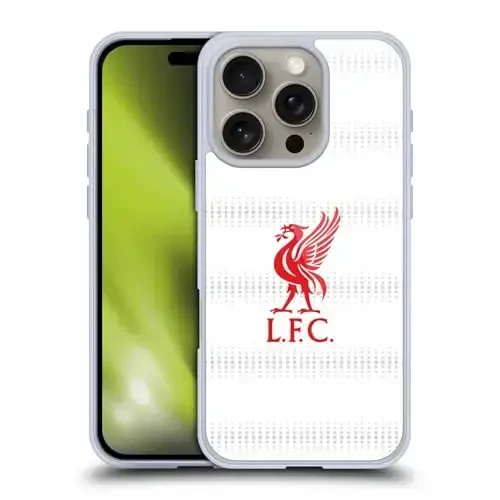 Head Case Designs Officially Licensed Liverpool Football Club Red Logo and Pattern Liver Bird Gel Case [Military Grade Protection] Compatible with Apple iPhone 16 Pro and Compatible with MagSafe - HEAD CASE DESIGNS