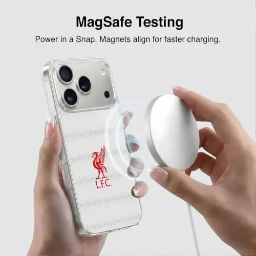 Head Case Designs Officially Licensed Liverpool Football Club Red Logo and Pattern Liver Bird Gel Case [Military Grade Protection] Compatible with Apple iPhone 18 Pro Max and Compatible with MagSafe - 3