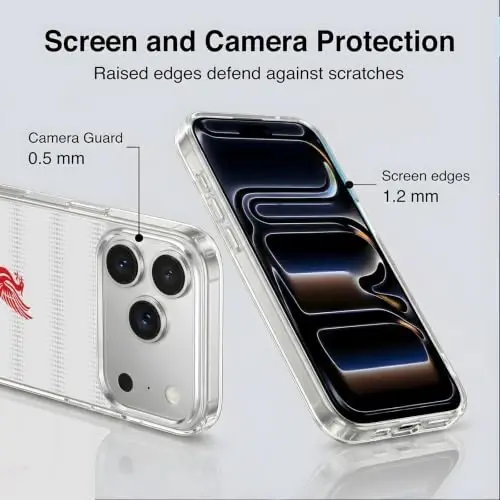 Head Case Designs Officially Licensed Liverpool Football Club Red Logo and Pattern Liver Bird Gel Case [Military Grade Protection] Compatible with Apple iPhone 18 Pro Max and Compatible with MagSafe - 4