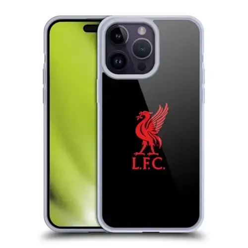 Head Case Designs Officially Licensed Liverpool Football Club Red Logo On Black Liver Bird Gel Case [Military Grade Protection] Apple iPhone 14 Pro Max bilan mos va MagSafe bilan mos keladi - Modazone