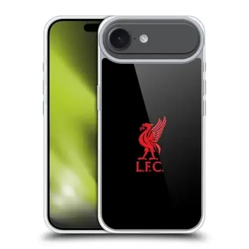 Head Case Designs Officially Licensed Liverpool Football Club Red Logo On Black Liver Bird Gel Case [Military Grade Protection] Apple iPhone 17 Air bilan mos keladi - 4
