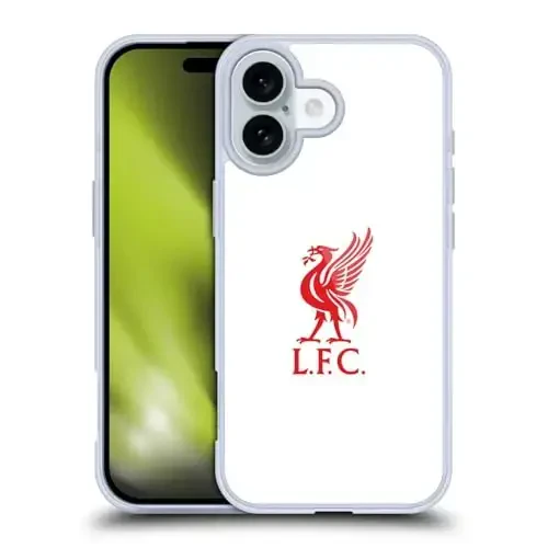 Head Case Designs Officially Licensed Liverpool Football Club Red Logo On White Liver Bird Gel Case [Military Grade Protection] Apple iPhone 16 bilan mos va MagSafe bilan mos keladi - 1